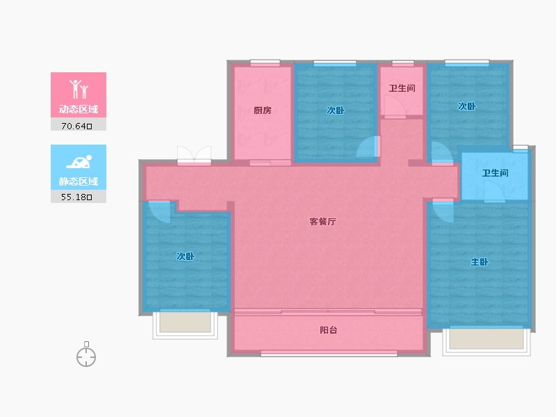 宁夏回族自治区-中卫市-企业总部玺苑-114.40-户型库-动静分区