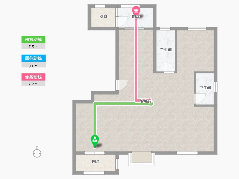 山东省-烟台市-三和郡-94.40-户型库-动静线