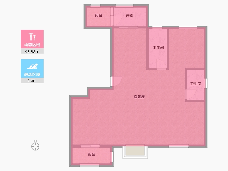 山东省-烟台市-三和郡-94.40-户型库-动静分区