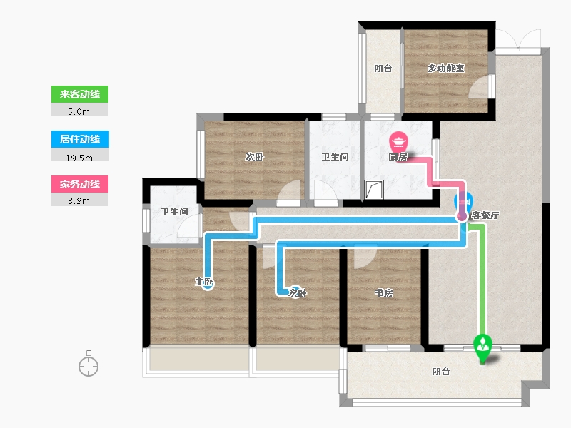 广西壮族自治区-百色市-中泽滨江明珠-103.20-户型库-动静线