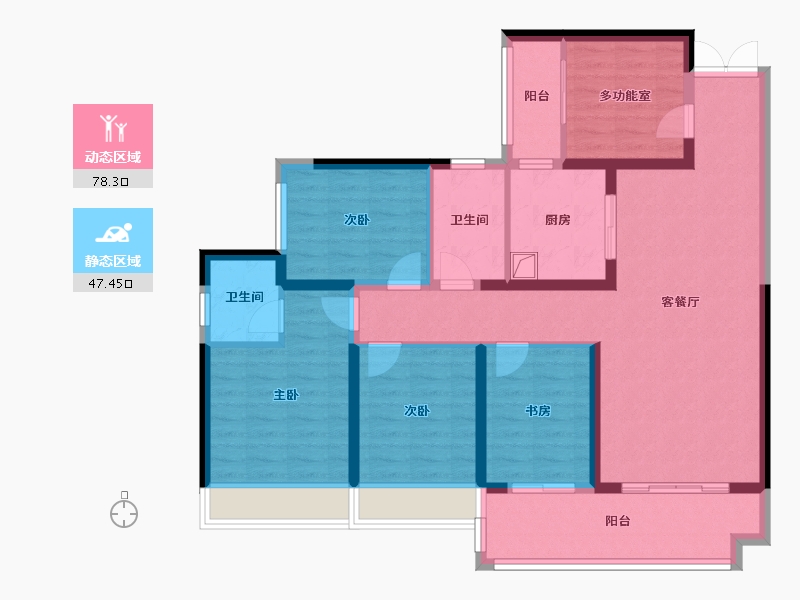 广西壮族自治区-百色市-中泽滨江明珠-103.20-户型库-动静分区