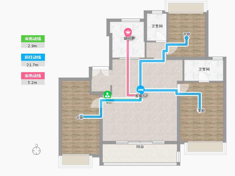 江苏省-苏州市-御湖上品-114.99-户型库-动静线