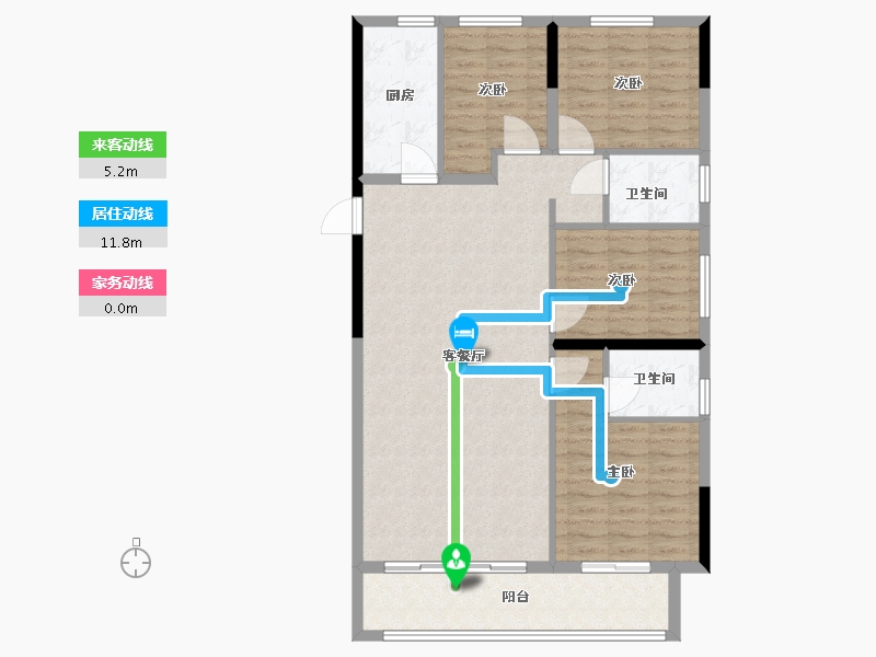 福建省-福州市-横屿花园-109.70-户型库-动静线