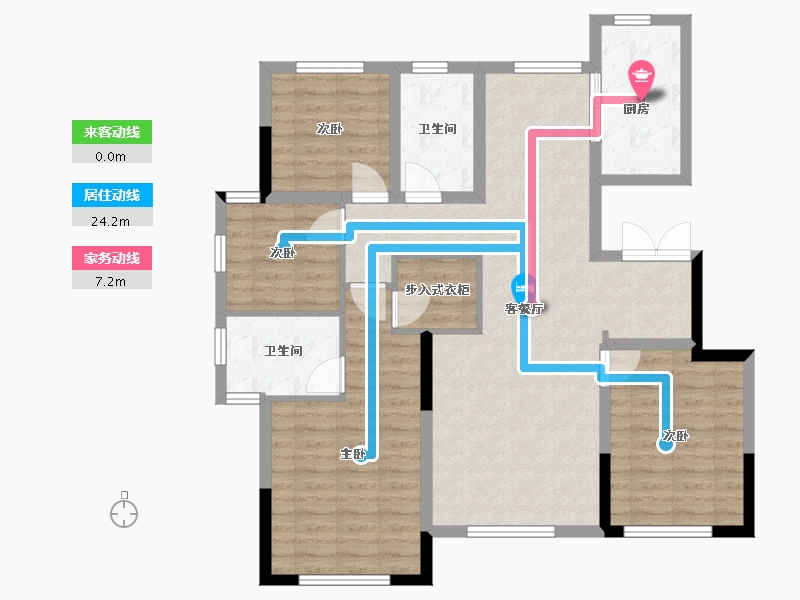 四川省-广安市-绿城江南里-104.00-户型库-动静线