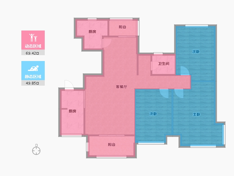 安徽省-合肥市-和安家园-102.40-户型库-动静分区