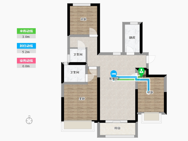 河南省-许昌市-中建观湖珑府-104.00-户型库-动静线