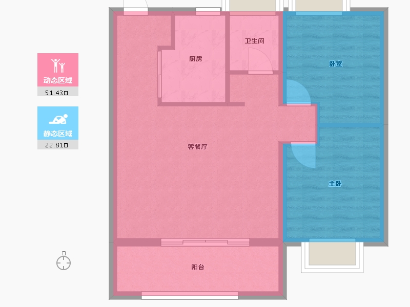 安徽省-合肥市-引江佳园-68.00-户型库-动静分区