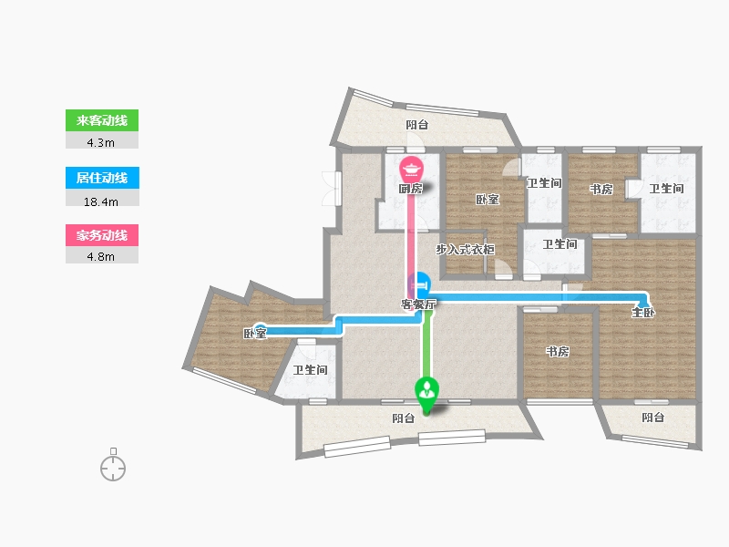 四川省-成都市-麓湖生态城-250.00-户型库-动静线