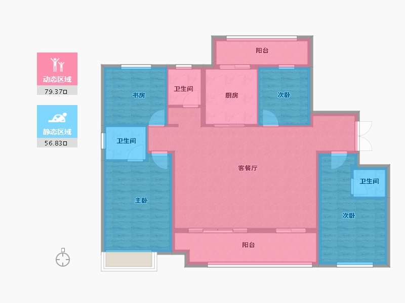 河南省-焦作市-新苑-123.20-户型库-动静分区