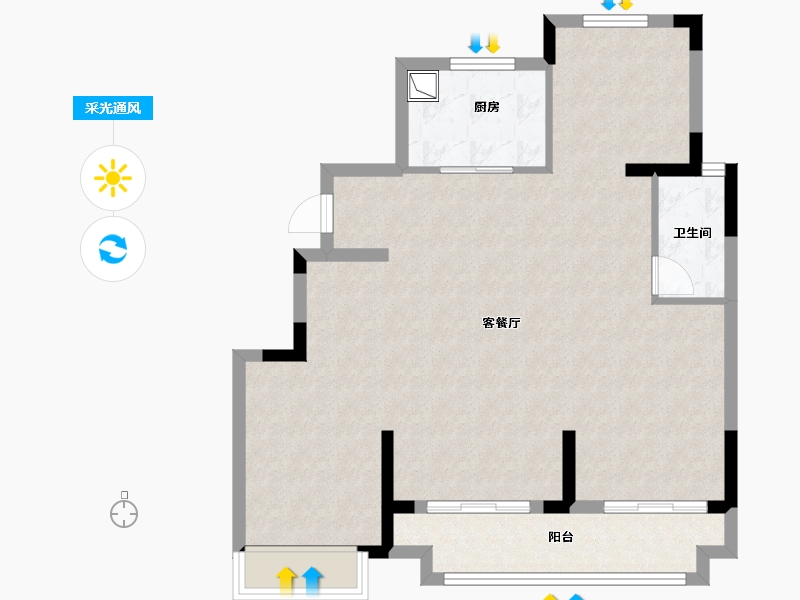 浙江省-湖州市-大家满园山色-88.55-户型库-采光通风