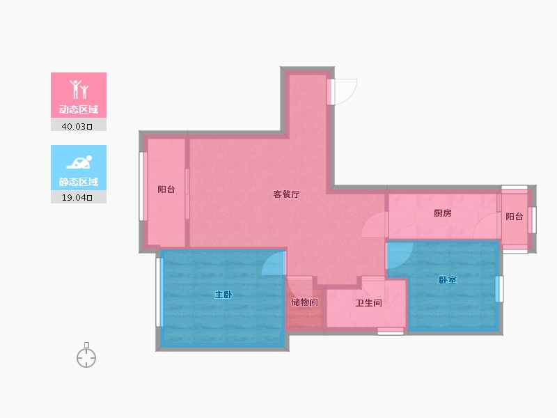 上海-上海市-上师大科技园-70.32-户型库-动静分区