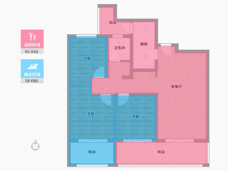 陕西省-渭南市-信达源著-88.16-户型库-动静分区