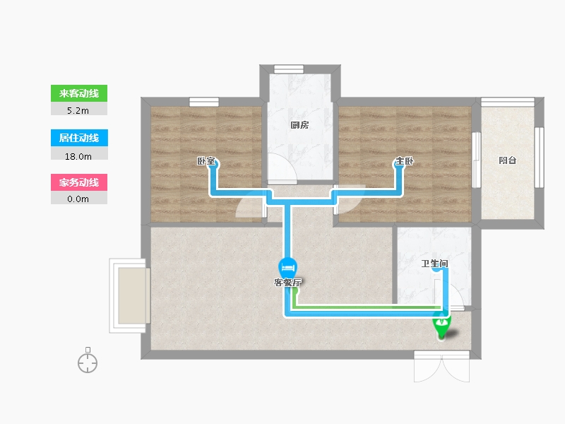 甘肃省-兰州市-省人民出版社家属院-75.42-户型库-动静线