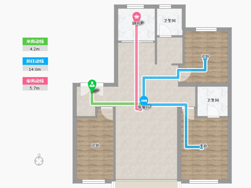 黑龙江省-佳木斯市-伟业中央公园-97.44-户型库-动静线