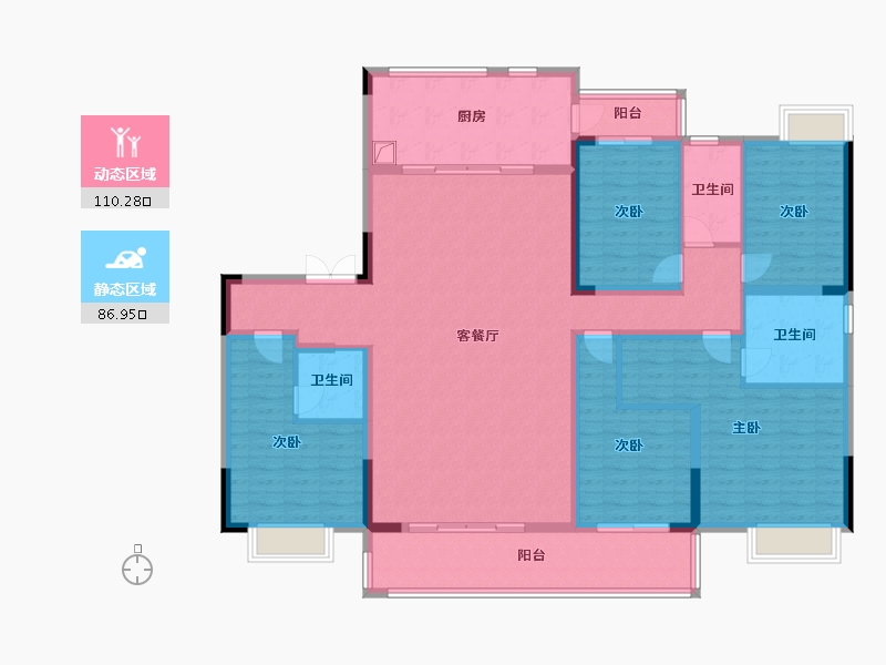 江西省-赣州市-新旅明樾堂-185.61-户型库-动静分区