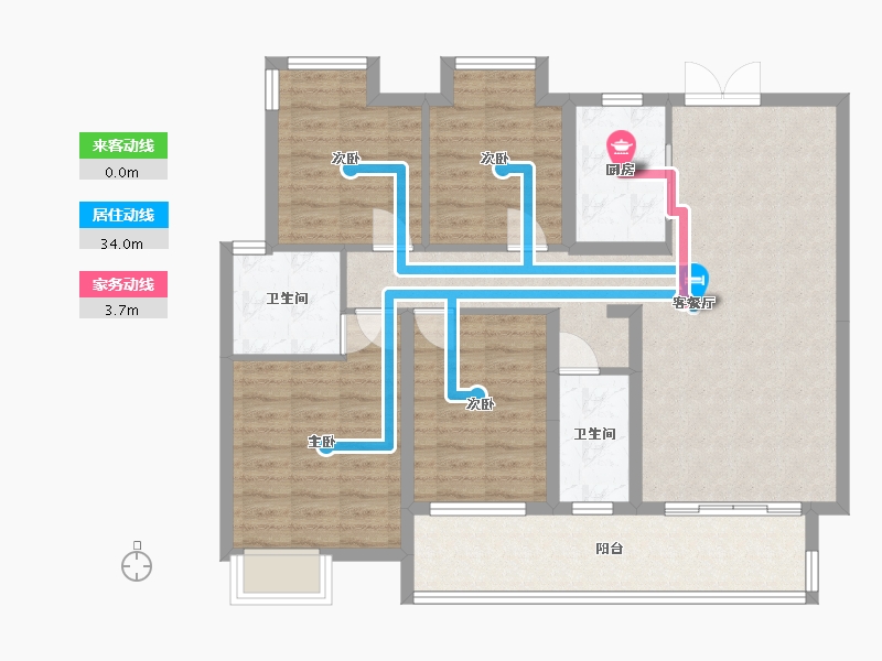 江西省-赣州市-佳兴锦园-112.80-户型库-动静线