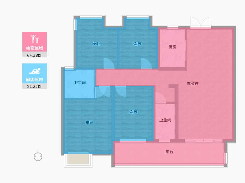 江西省-赣州市-佳兴锦园-112.80-户型库-动静分区