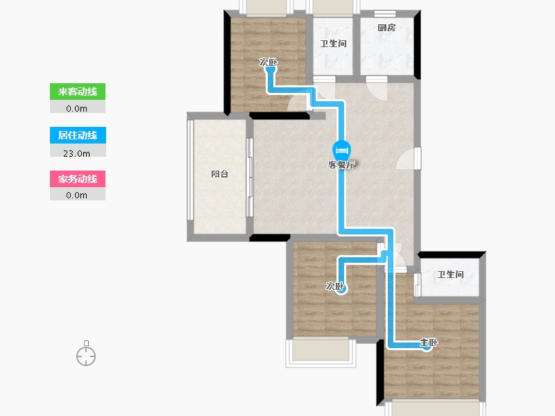 湖北省-恩施土家族苗族自治州-施州华府-92.00-户型库-动静线