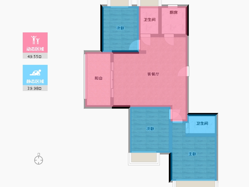 湖北省-恩施土家族苗族自治州-施州华府-92.00-户型库-动静分区