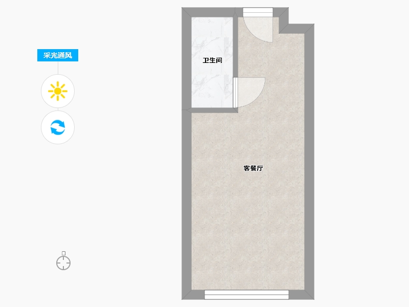 山东省-青岛市-龙湖春江天玺公寓-27.20-户型库-采光通风