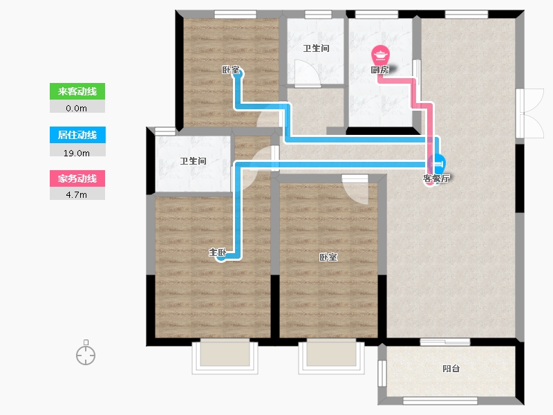 江苏省-连云港市-连云华东国际新城商住楼-102.24-户型库-动静线