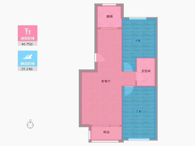 辽宁省-大连市-盛世闲庭静庭园-59.60-户型库-动静分区