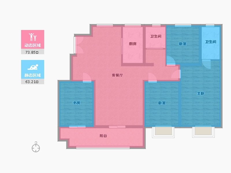 山东省-临沂市-房源印象-120.82-户型库-动静分区