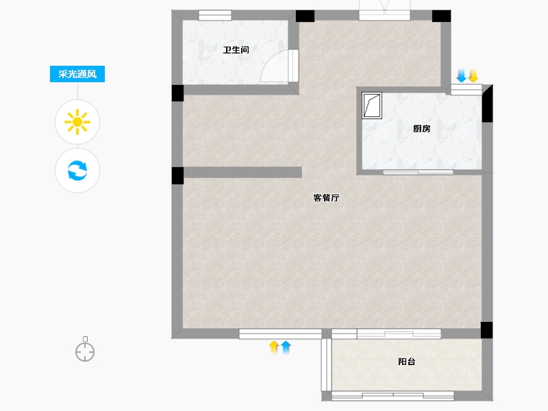 浙江省-湖州市-融创金成湖山赋-125.60-户型库-采光通风