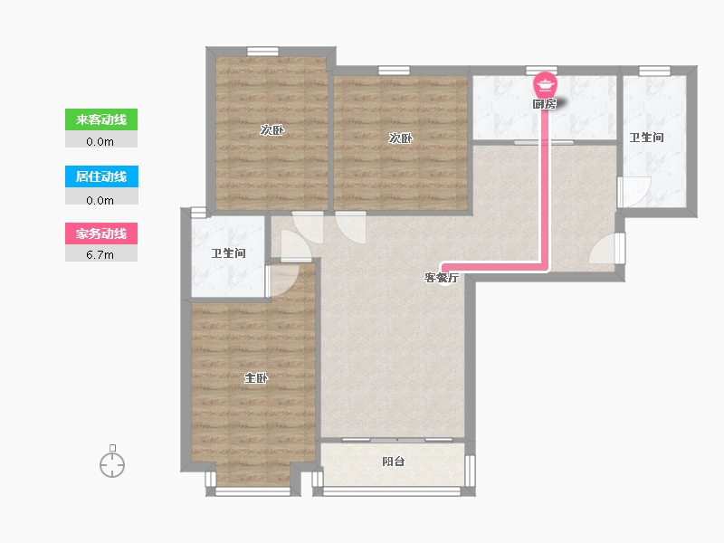 河北省-石家庄市-东胜金色里程-97.23-户型库-动静线