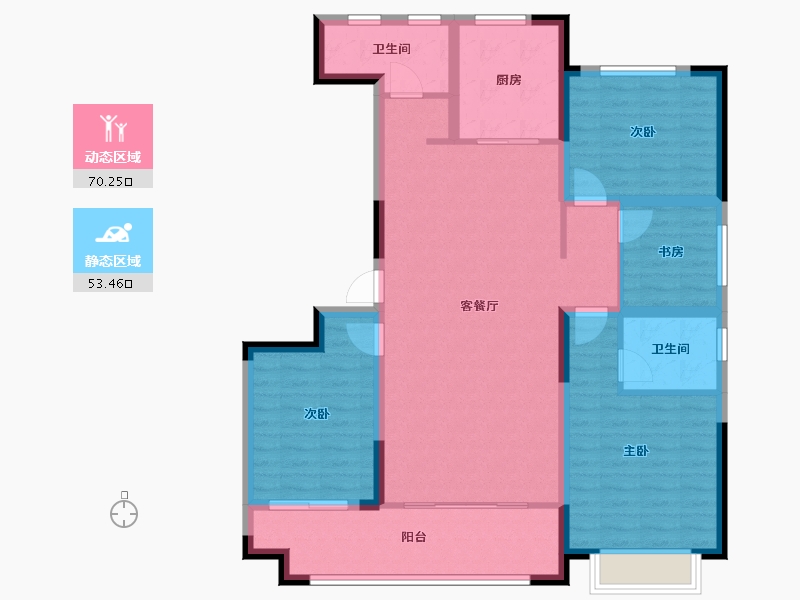 山东省-日照市-泰禾家园-111.20-户型库-动静分区