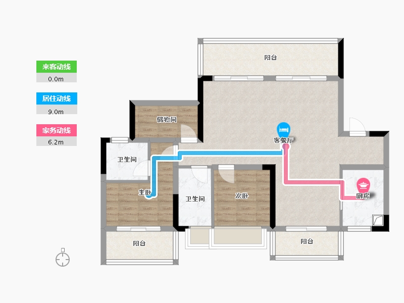 广西壮族自治区-桂林市-光屿湖-108.00-户型库-动静线