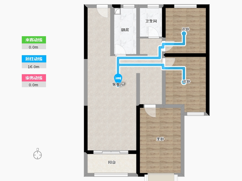 甘肃省-陇南市-成县东昇同谷里-87.38-户型库-动静线