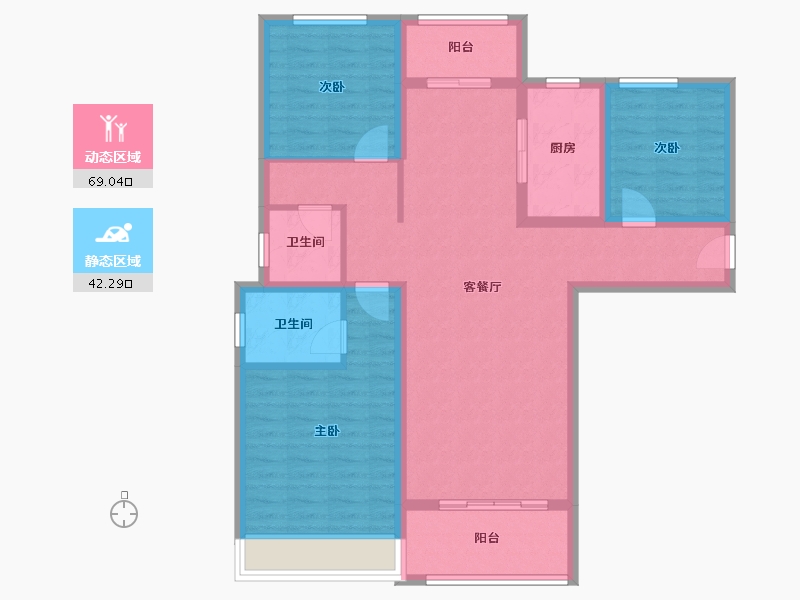 河南省-漯河市-祥龙凤凰城-99.34-户型库-动静分区