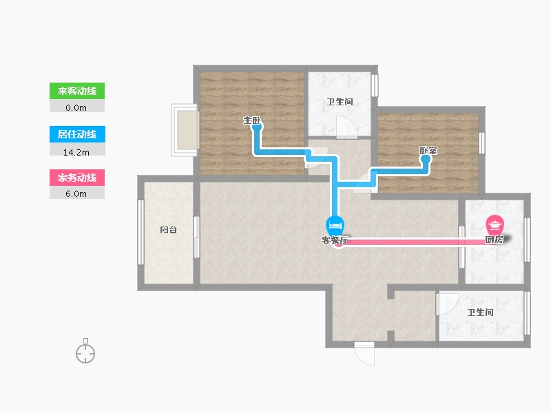 陕西省-西安市-大城新港-96.00-户型库-动静线