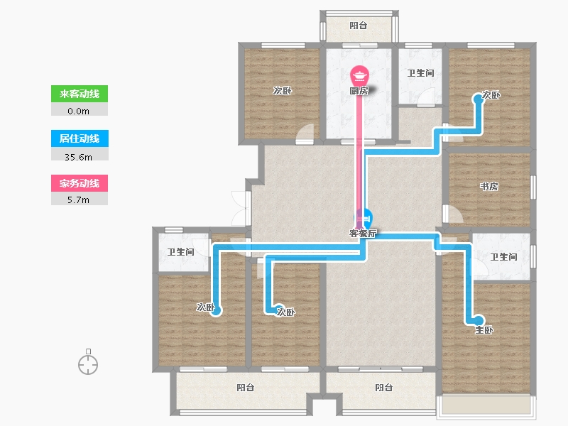 山东省-菏泽市-中达宜居荷苑-192.00-户型库-动静线