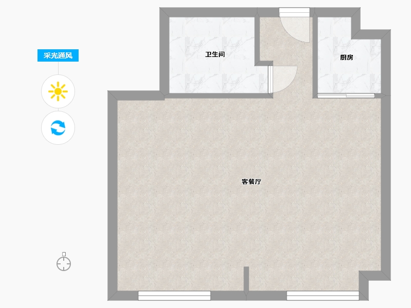 江苏省-南京市-托乐嘉单身公寓-44.00-户型库-采光通风