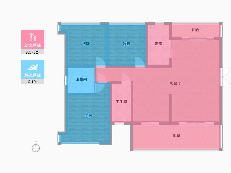 四川省-攀枝花市-仁和甲第-110.40-户型库-动静分区