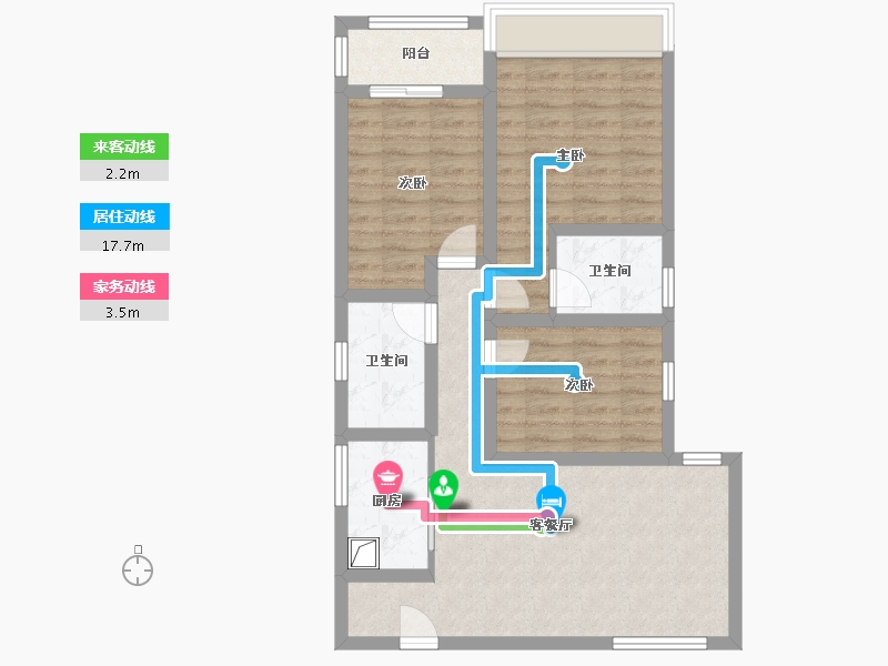 河南省-郑州市-升龙城1号院-85.00-户型库-动静线