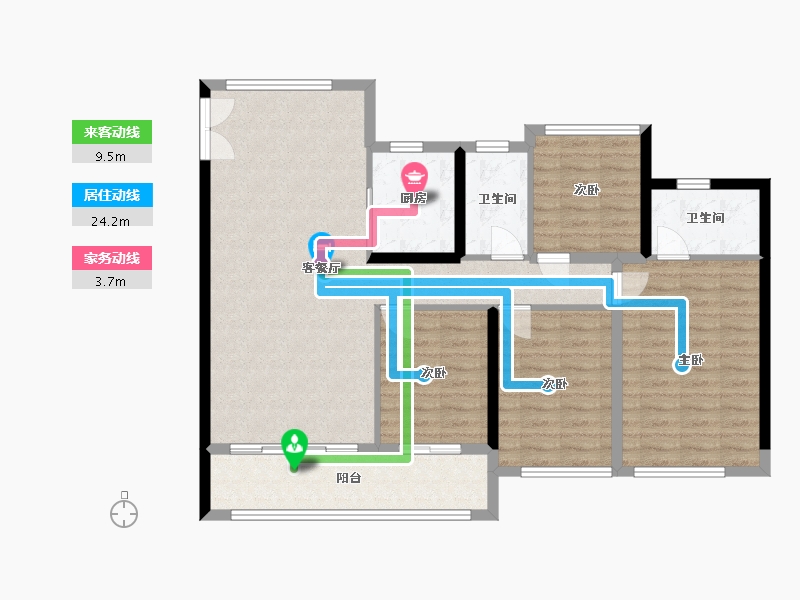 福建省-莆田市-保利天汇-119.00-户型库-动静线