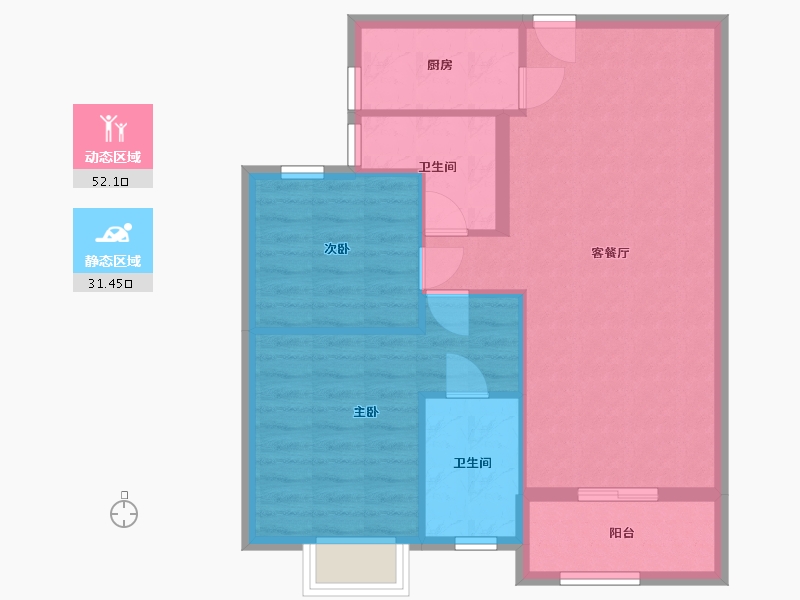 福建省-泉州市-书香名邸-81.50-户型库-动静分区