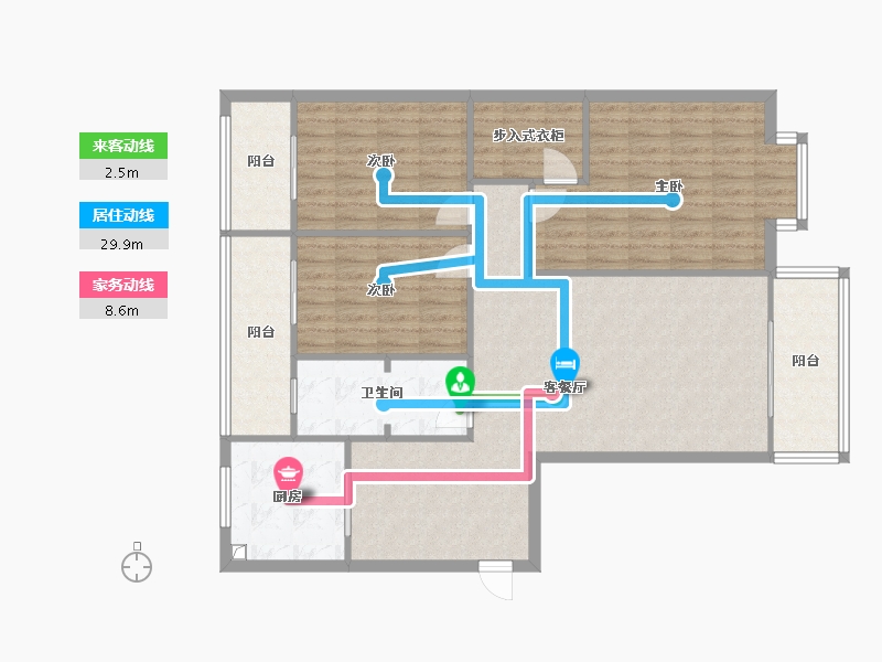 河南省-郑州市-庆都首府南区-131.00-户型库-动静线