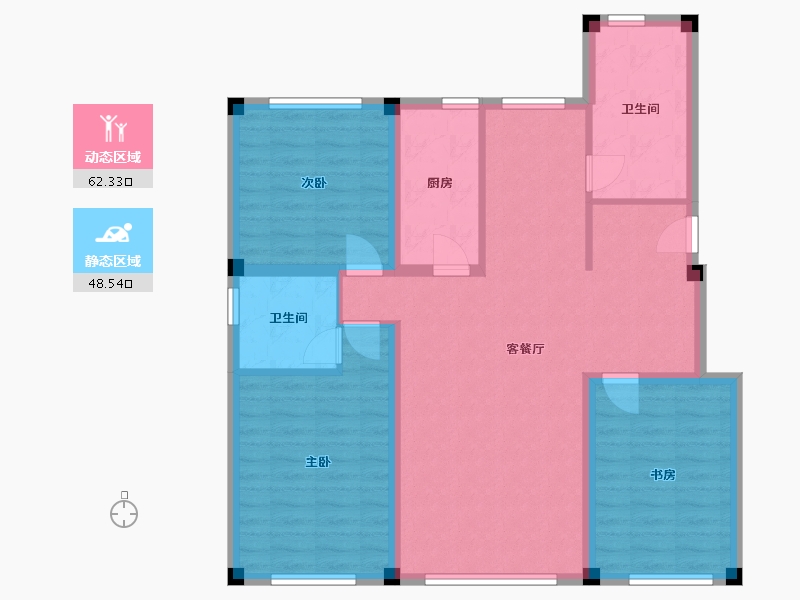 辽宁省-沈阳市-六宅臻品-100.80-户型库-动静分区