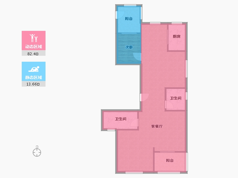 浙江省-嘉兴市-桐城雅苑-93.51-户型库-动静分区