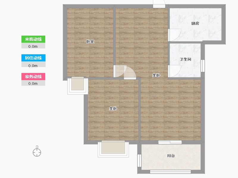 湖北省-宜昌市-悦山新居-77.60-户型库-动静线