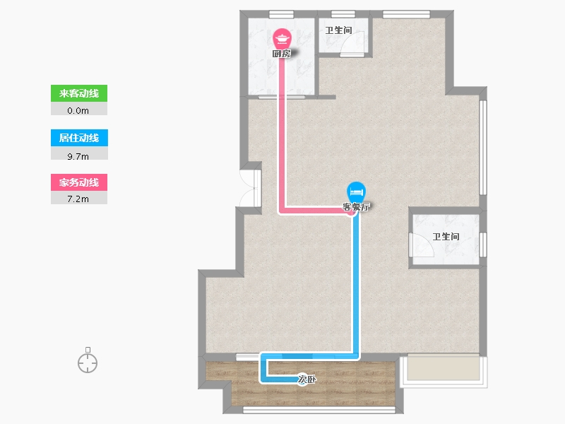 浙江省-丽水市-美林悦府-87.70-户型库-动静线