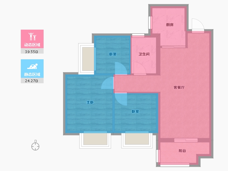 广东省-广州市-越秀星汇城-62.00-户型库-动静分区