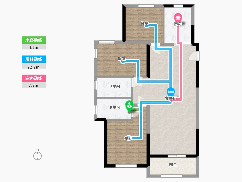 山东省-莱芜市-凤栖台-97.74-户型库-动静线