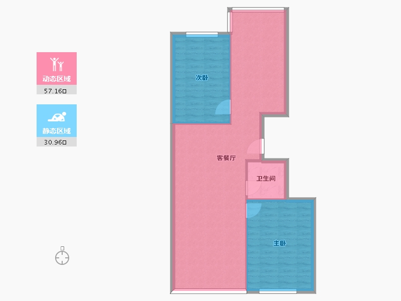 河南省-安阳市-皓月花园-87.70-户型库-动静分区