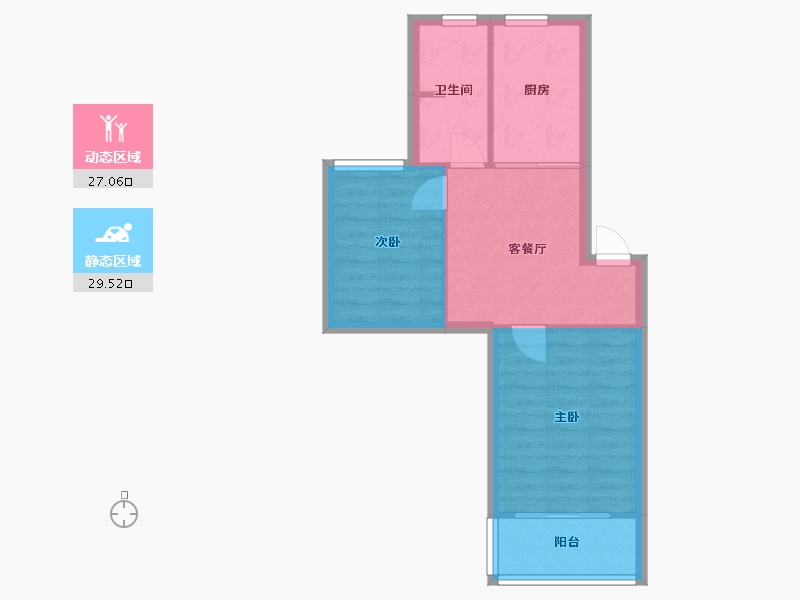 上海-上海市-中新家园-48.44-户型库-动静分区