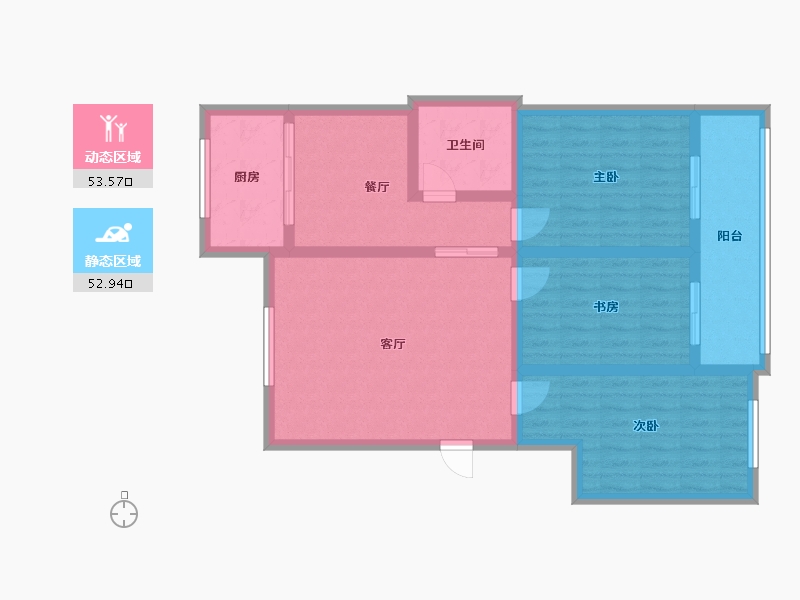 山西省-晋中市-明星小区-108.80-户型库-动静分区